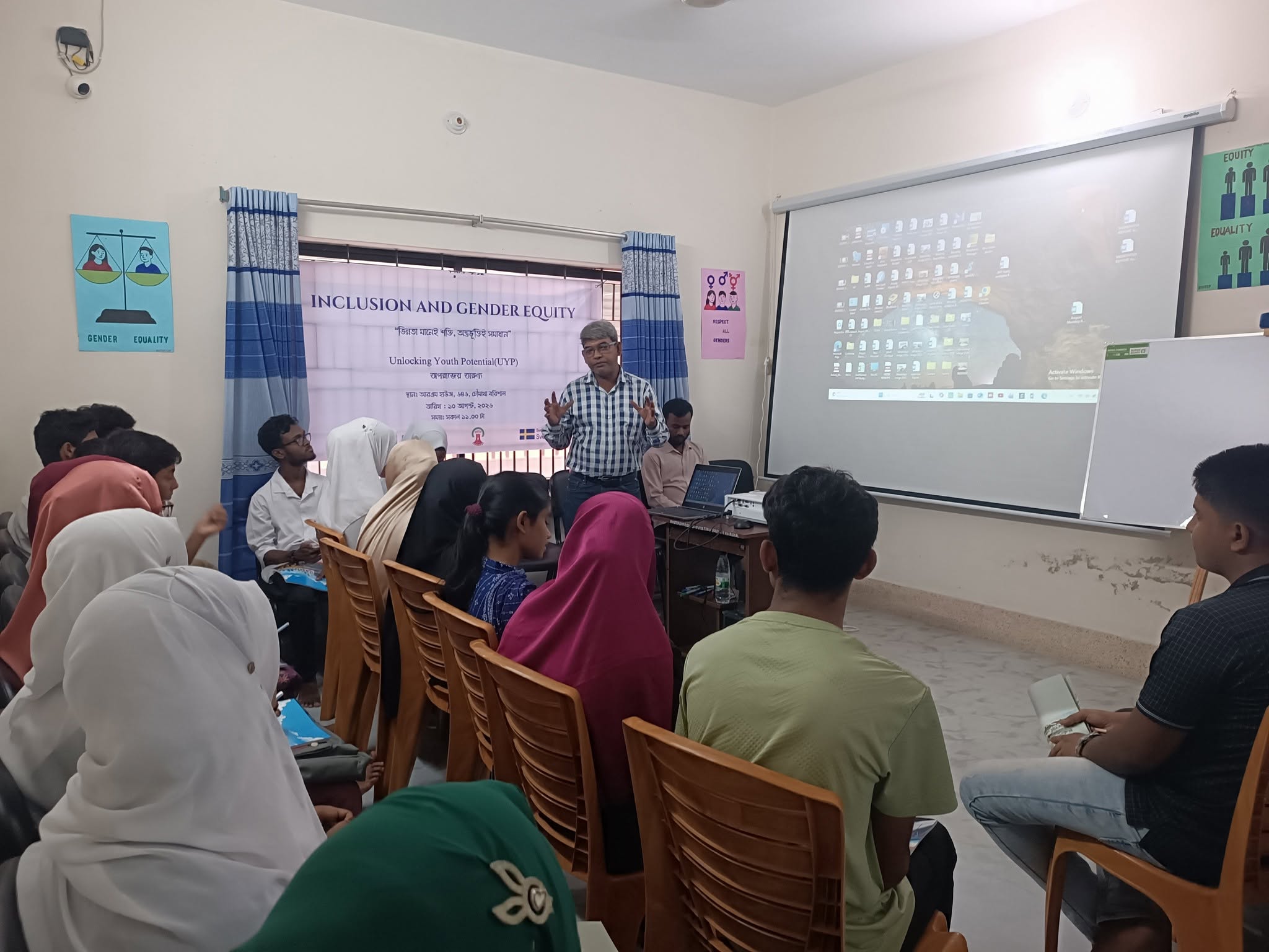 Aparajeyo Tarunno Barishal Organized Inclusion and Gender Equity Workshop for Youth